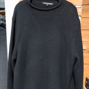 100% cashmere black unisex sweater